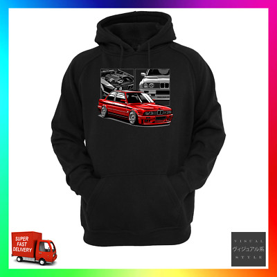 E30 Turbo Unofficial Tribute Hoodie Hoody Car Xmas S14 Evo RHD LHD DTM M Engine