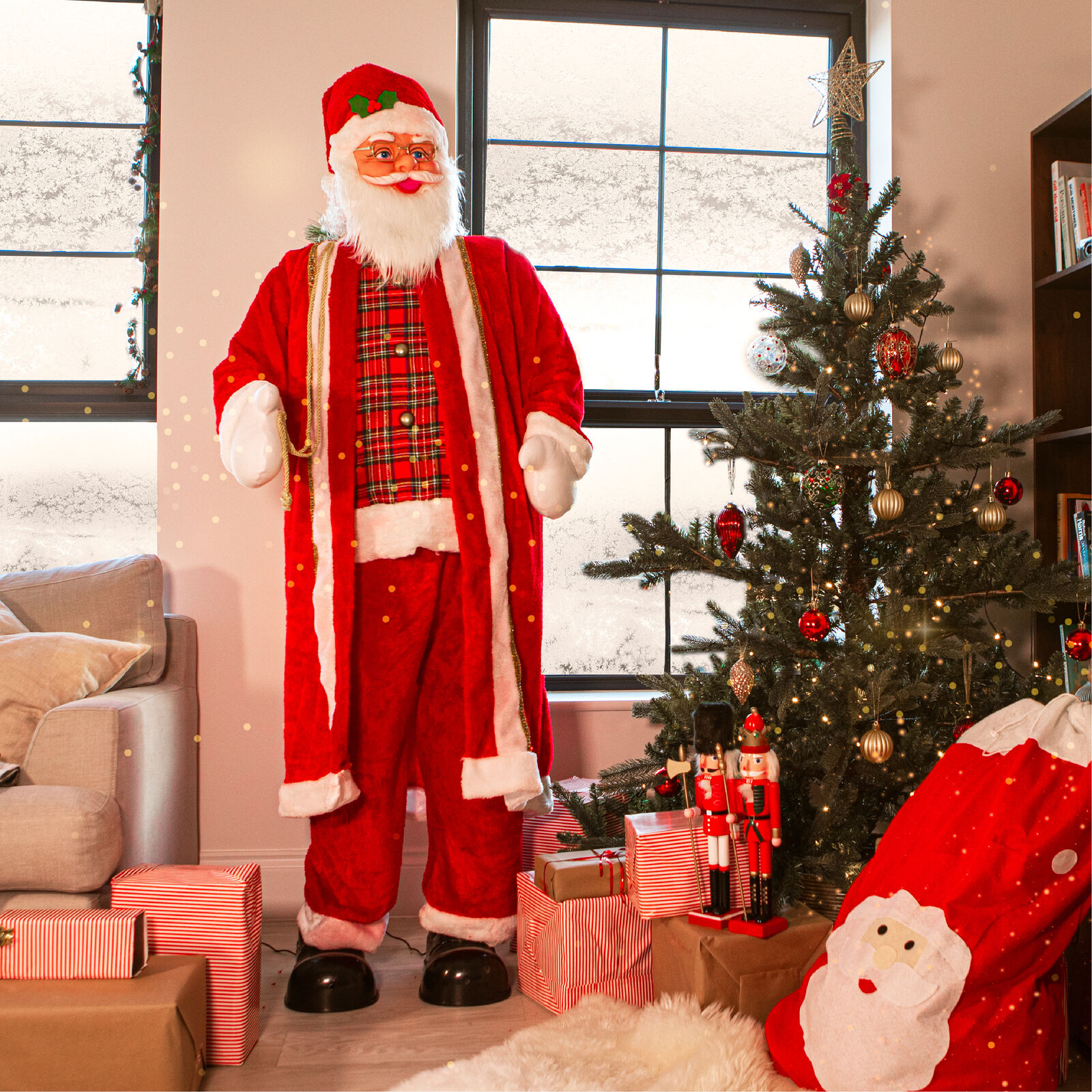 5FT ANIMATED SANTA CLAUS LIFE SIZE SINGING DANCING FATHER 5FT ANIMATED SANTA CLAUS LIFE SIZE SINGING DANCING FATHER
