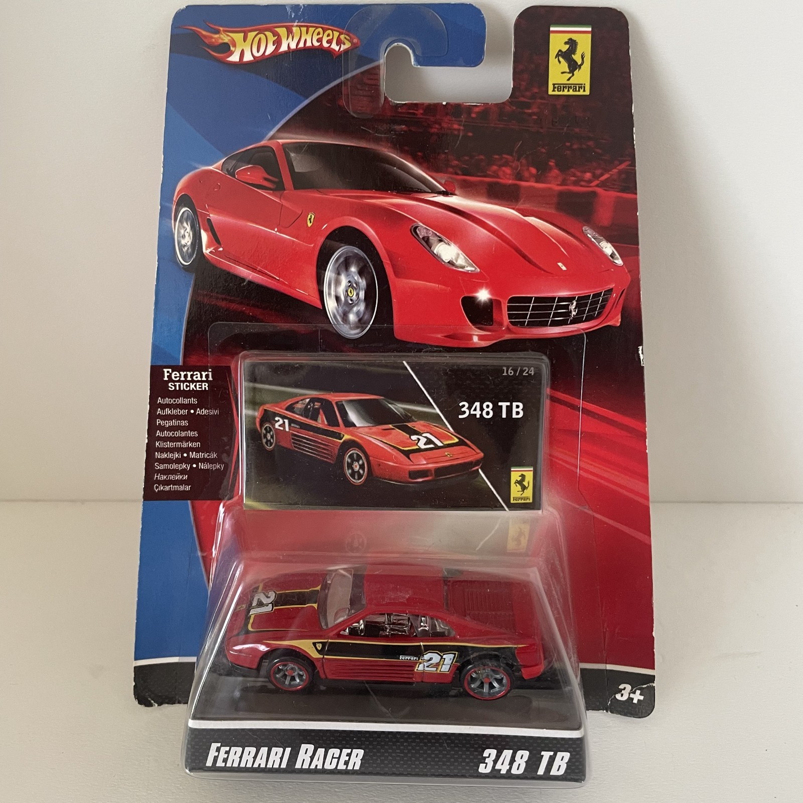 【未使用】Hot Wheels Ferrari 348 TB のミニカー Ferrari 348 tb Black by HotWheels 1:64 (5SP)(12933)(No box