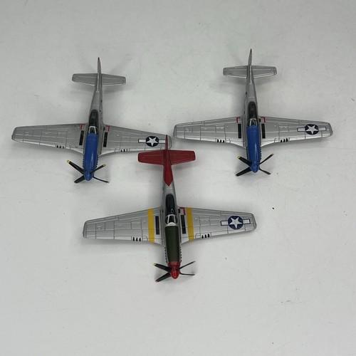 Corgi P-51D Fighter Mustang diecast planes lot of 3
