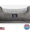 Serta Orthopedic Cuddler Dog Bed for Pets – Slate Gray (X-Large)