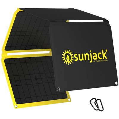 60 Watt Foldable ETFE Monocrystalline Solar Panel Charger
