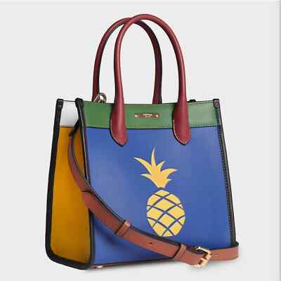 NWT Jeff Wan Hampton Tote 22 in Inclusive Rainbow Colorblock bag crossbody purse