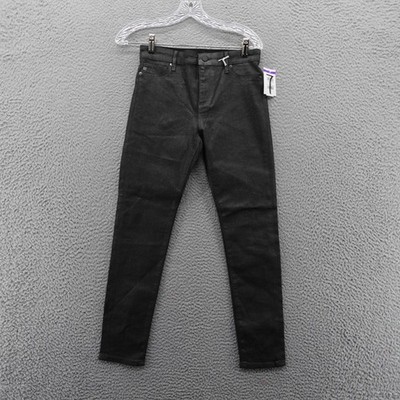 Adriano Goldschmied AG Farrah Ankle Skinny Jeans Black Glitter Women 25 NEW