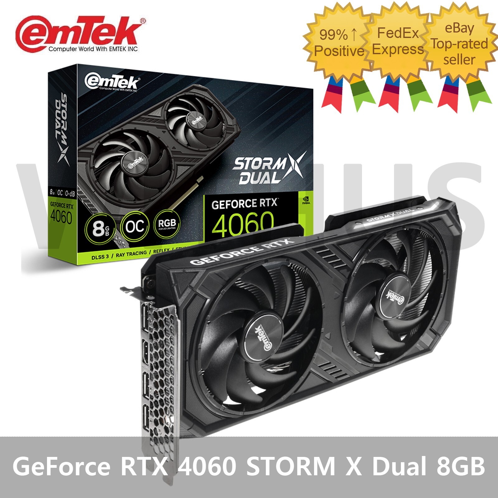 ❤️美品❤️ GEFORCE RTX 4060Ti STORMX 8GB GeForce RTX 4060 Ti StormX 8GB GDDR6 Semi-fanless Graphics Card