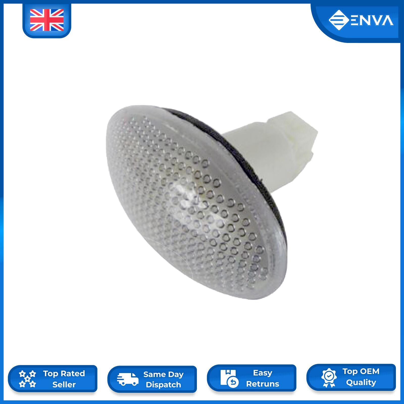 Side Indicator Repeater Light Lamp Pair (LH & RH) for Ford TRANSIT 1991 - 2013