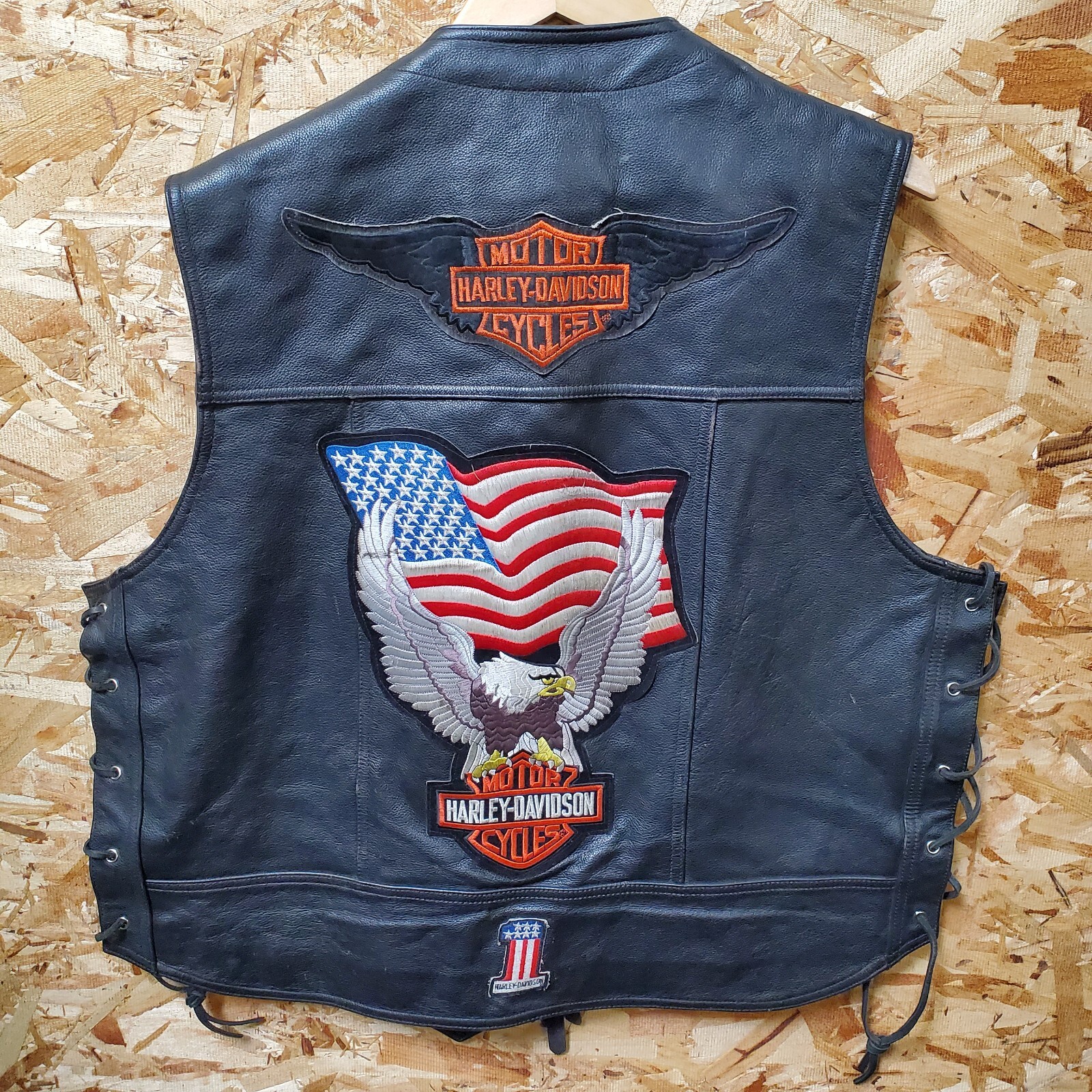 HERILL 24aw Wood choppers Vest サイズ1 HIGHWAY HAWKS LEATHER MOTORCYCLE VEST - MEN'S SIZE 6XL | eBay