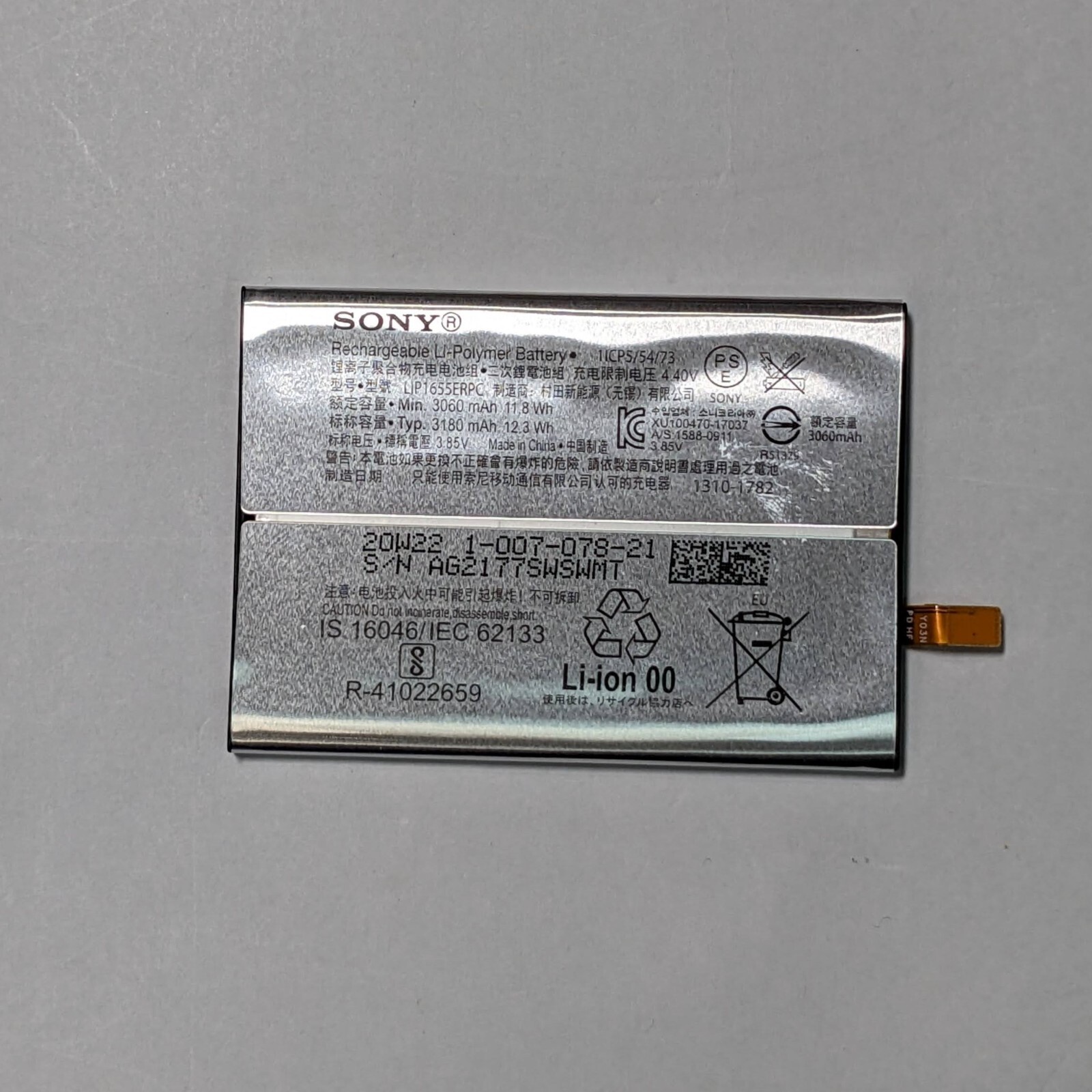 Mél GENUINE SONY Xperia XZ2 Battery LIP1655ERPC 3180mAh - Local