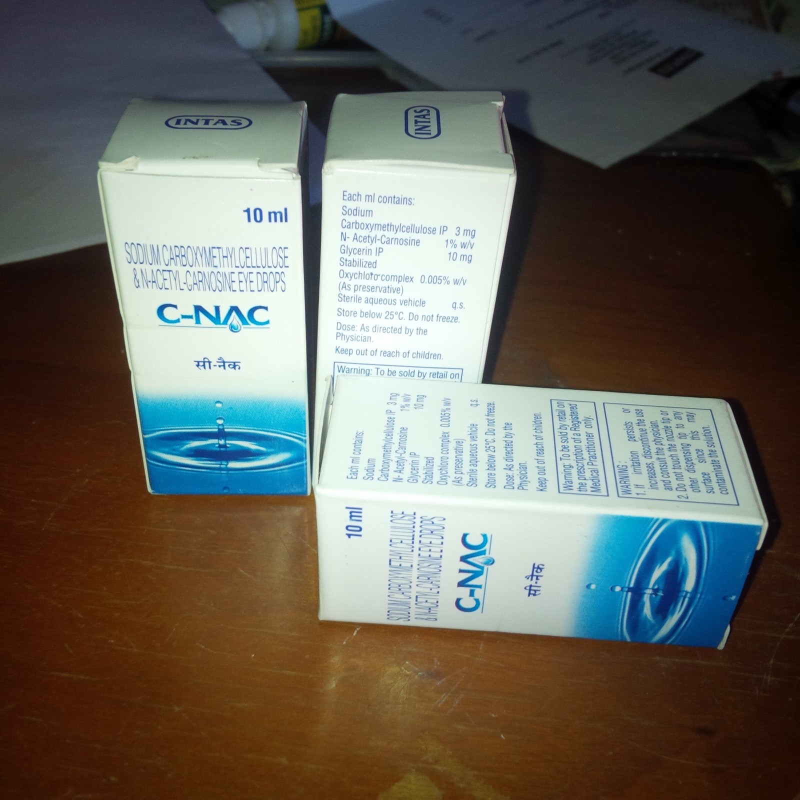 Dog Cat eye drops for protein removal and caterac aid (N-Acetyl C.) 2 *10ML