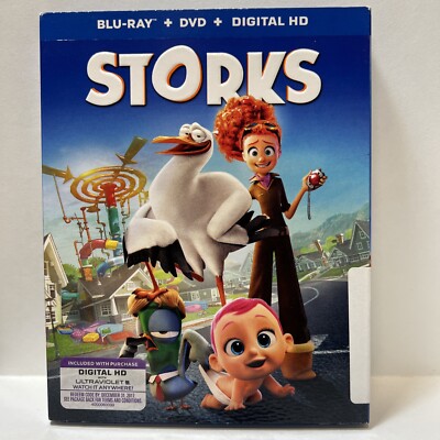 Storks (Blu-ray/DVD, 2016) - Open Item