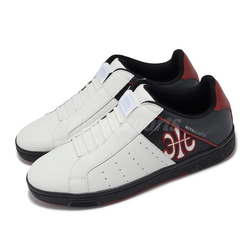 Мужские повседневные туфли без шнуровки Royal Elastics Icon White Phantom Black Red 01933-091