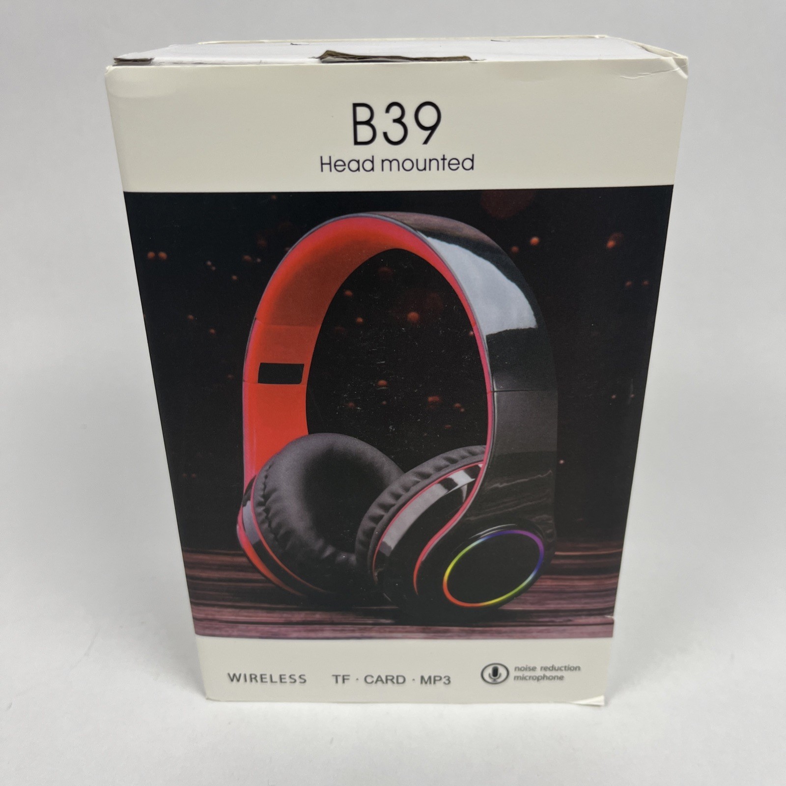 B39 Head-Mounted Sports Wireless Luminous Bluetooth Headphones - Open Box