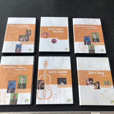 K12 Let's Learn Rhythm Home School Music Curriculum CD-ROM 2003 6 DVD s