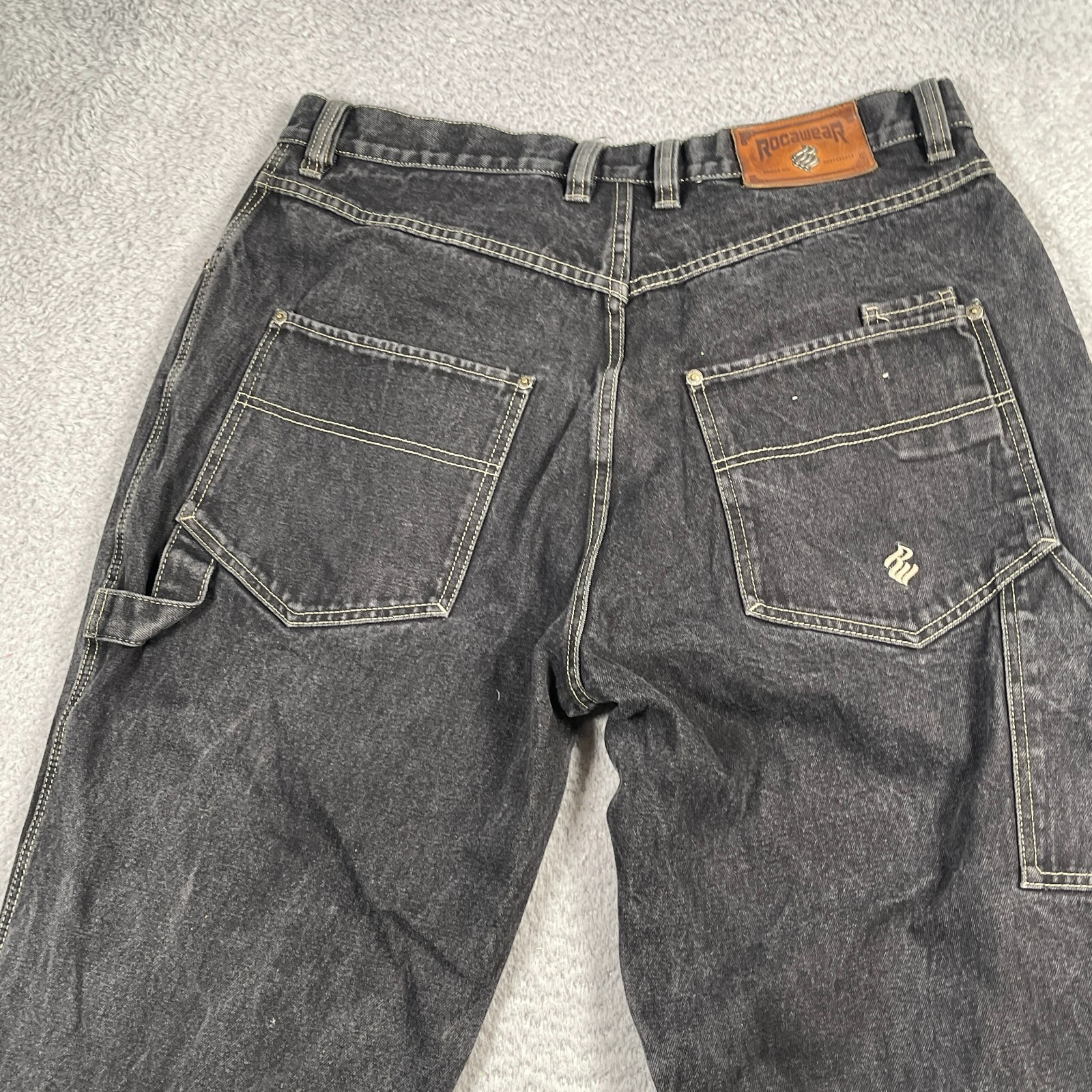 Vintage Rocawear Jeans Men's 38x34 Baggy Loose Y2K Carpenter Vintage Rocawear Jeans Men's 38x34 Baggy Loose Y2K Carpenter