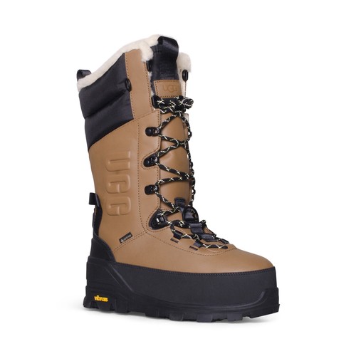 Pre-owned Ugg Shasta Tall Winter Chestnut Leather Boot Wool All Gender Boots Size Us M5/w6 In Brown
