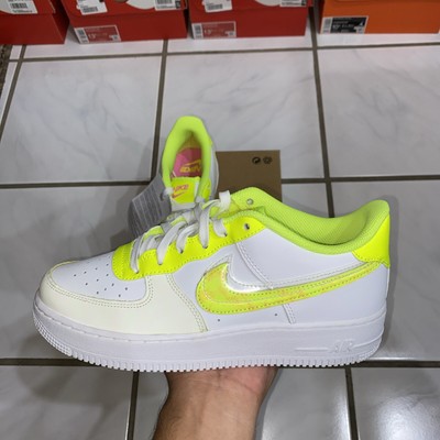 DS Nike Air Force 1  Volt-PinkGlow  Size 7Y