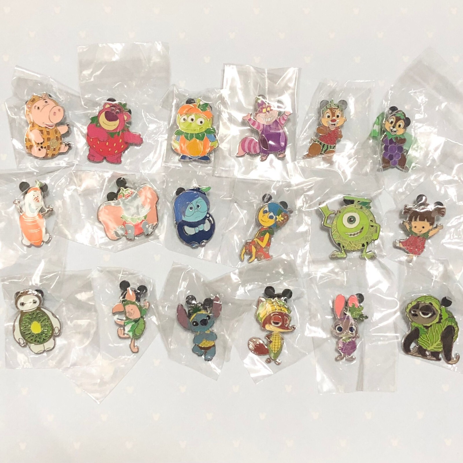 HKDL Fruit Veggie Game Stitch Baymax Zootopia LGM Cheshire