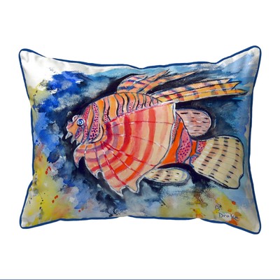 Betsy Drake Betsy's Lion Fish Large Indoor Outdoor Pillow 16x20
