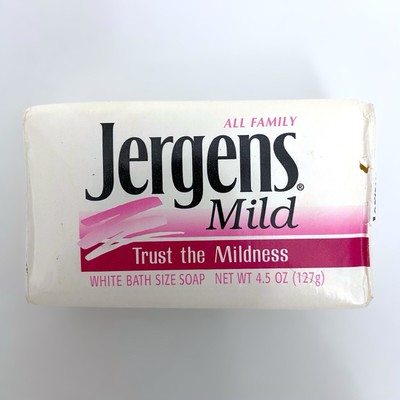 Vintage Jergens Mild White Soap Bar Bath Size 3.5 Oz 1991 New