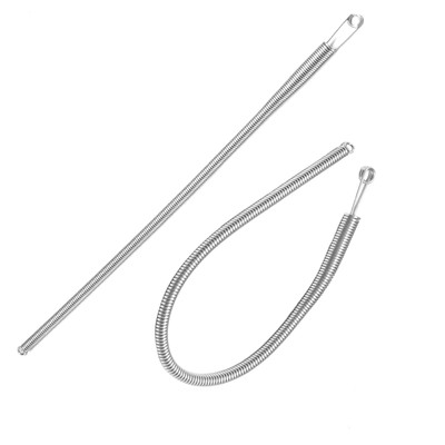 2 PCS Bendable Spring Drawstring Threader Clip Pants Hoodies Elastic Band Lac...