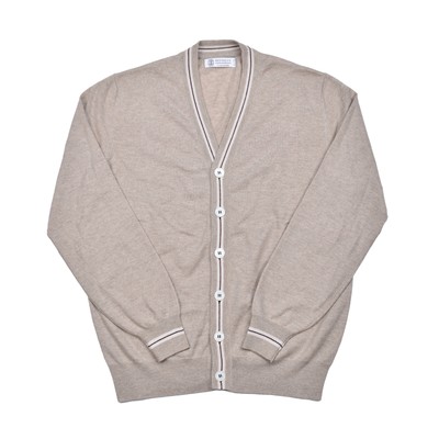 BRUNELLO CUCINELLI BRUNELLO CUCINELLI HERREN 100% KASCHMIR ZWEITON FREIZEIT STRICKJACKE PULLOVER