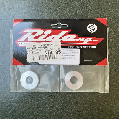 Ride Engineering 5mm Tall Bar Mount Spacers AF-BMS05-00