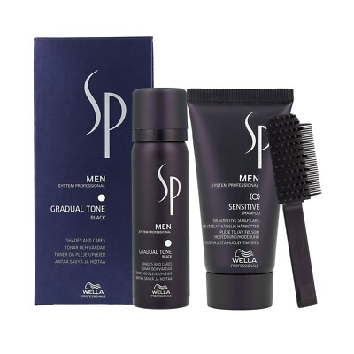 Wella SP Men Gradual Tone BLACK  Anti-Aging Technology with Vitamin C 60 + 30ml