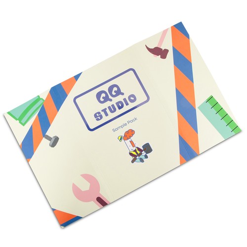 QQ Studio Sample Pack Folder Custom Printing Mylar Style Size Packaging