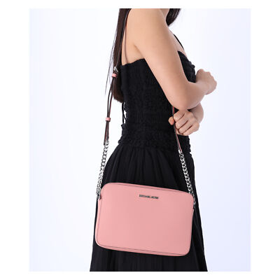 【Michael Kors】Jet Set Large Saffiano Leather Crossbody Bag Jet Set Large Saffiano Leather Crossbody Bag | Michael Kors [US]