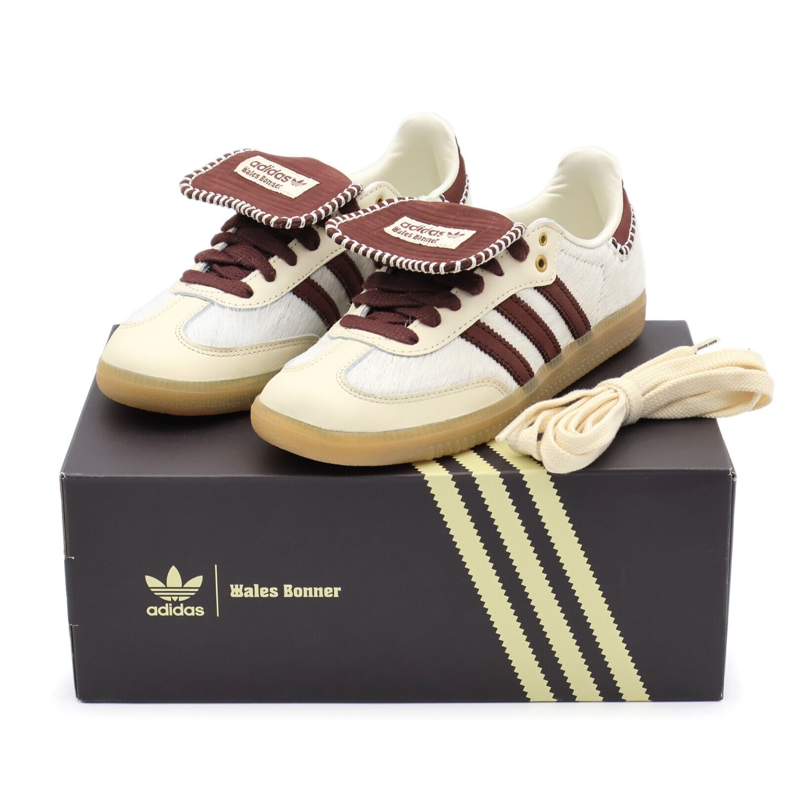 IE0586 Wales Bonner adidas Samba Pony Tonal Low Cream White IE0586 Wales Bonner adidas Samba Pony Tonal Low Cream White