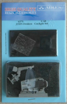 Aires 1/48 4375 J35FS Draken Cockpit Set for Hasagawa Kit
