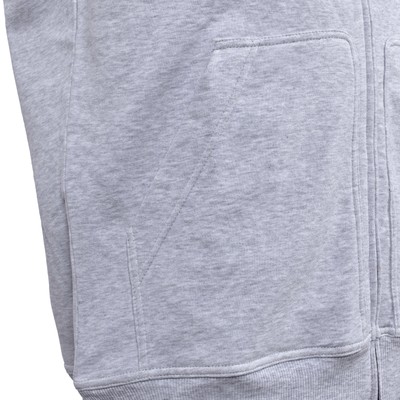 Pre-owned Brunello Cucinelli Men's 100% Cotton Athletic Gym Hoodie Sweatshirt Vest In Gray
