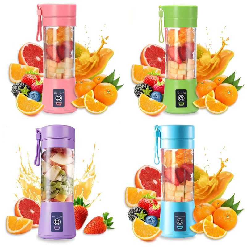 Portable Mini Electric Juicer USB Charging Fruit Orange Blender Smoothie Milksha