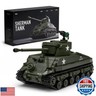 Nifeliz Sherman Military Tank Building Set for Adults, Collectible WW2 Military Model Toy to Build and Display, M4 Medium Vehicle for Army Enthusiasts (860 PCS, NF10313)