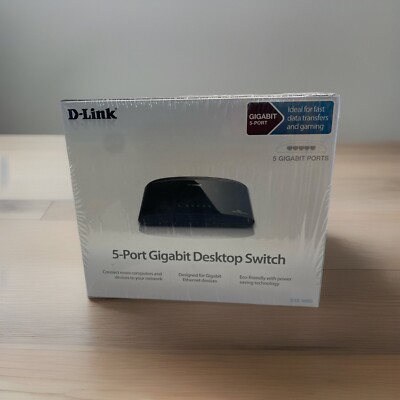 D-Link (DGS-1005G) 5-Ports External Ethernet Switch Dlink Green