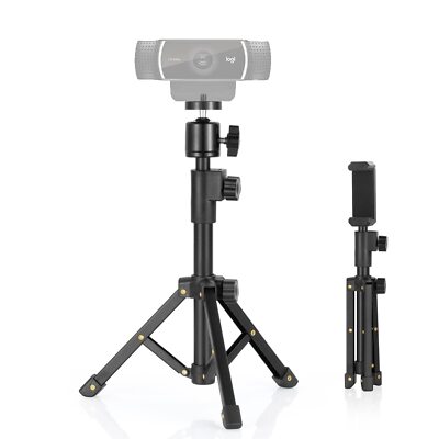 Webcam Tripod Stand, for Logitech Webcam C920 C922 C930e C920S C920 C615 C960...