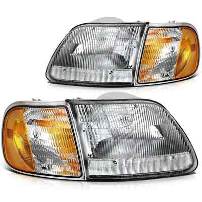 MONACO KNIGHT 2004 2005 2006 2007 HEAD LIGHTS SIGNAL LAMPS HEADLIGHTS 4 PC RV