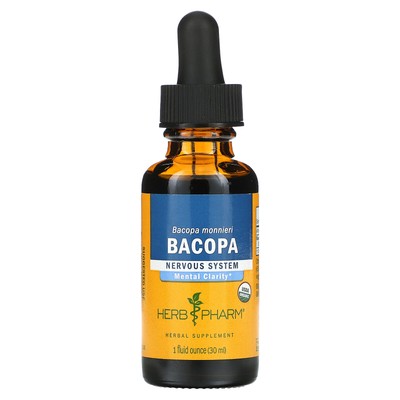 Herb Pharm Bacopa Whole Herb 1 жидкая унция 30 мл Без глютена, органическое