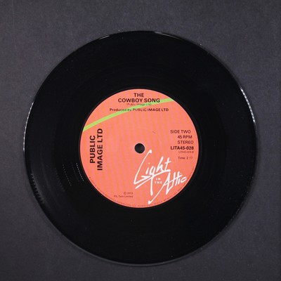 PUBLIC IMAGE LTD: public image / the cowboy song LIGHT IN THE ATTIC 7" Single