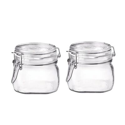 Bormioli Rocco Fido Jar, 17.5 oz - Set of 2