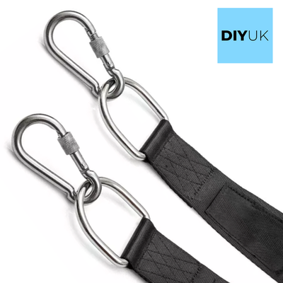 Heavy Duty Steel Carabiner Snap Hook Clip Screw Lock DIN 5299D