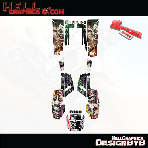 Graphics Kits Decals 4 YAMAHA BANSHEE 350 1987-2005 Stickers Joker Full 3M