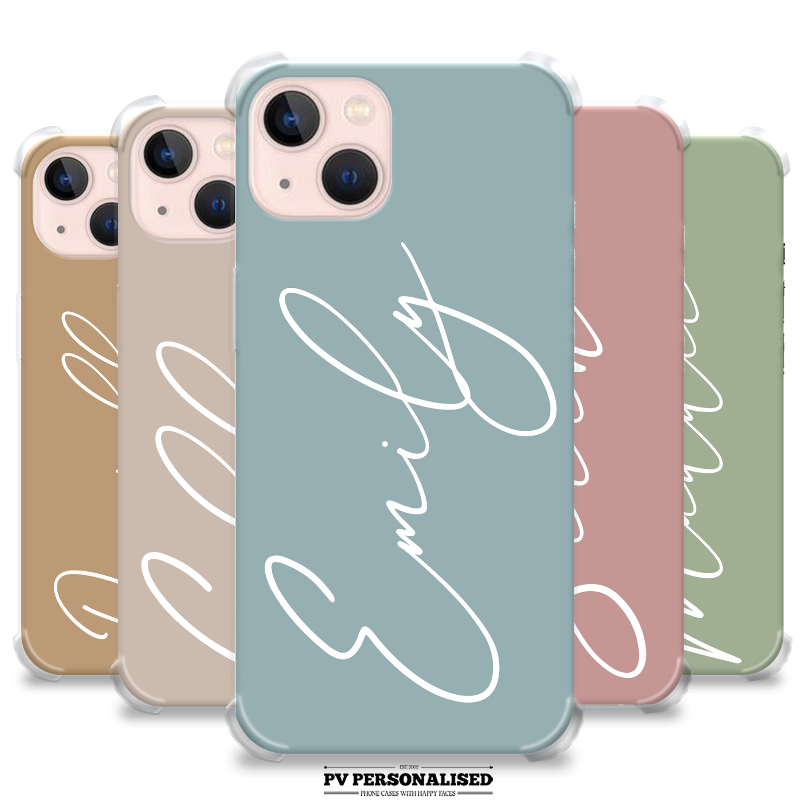 Personalised Phone Case Custom Name Shockproof Cover For iPhone 15 14 13 12 11