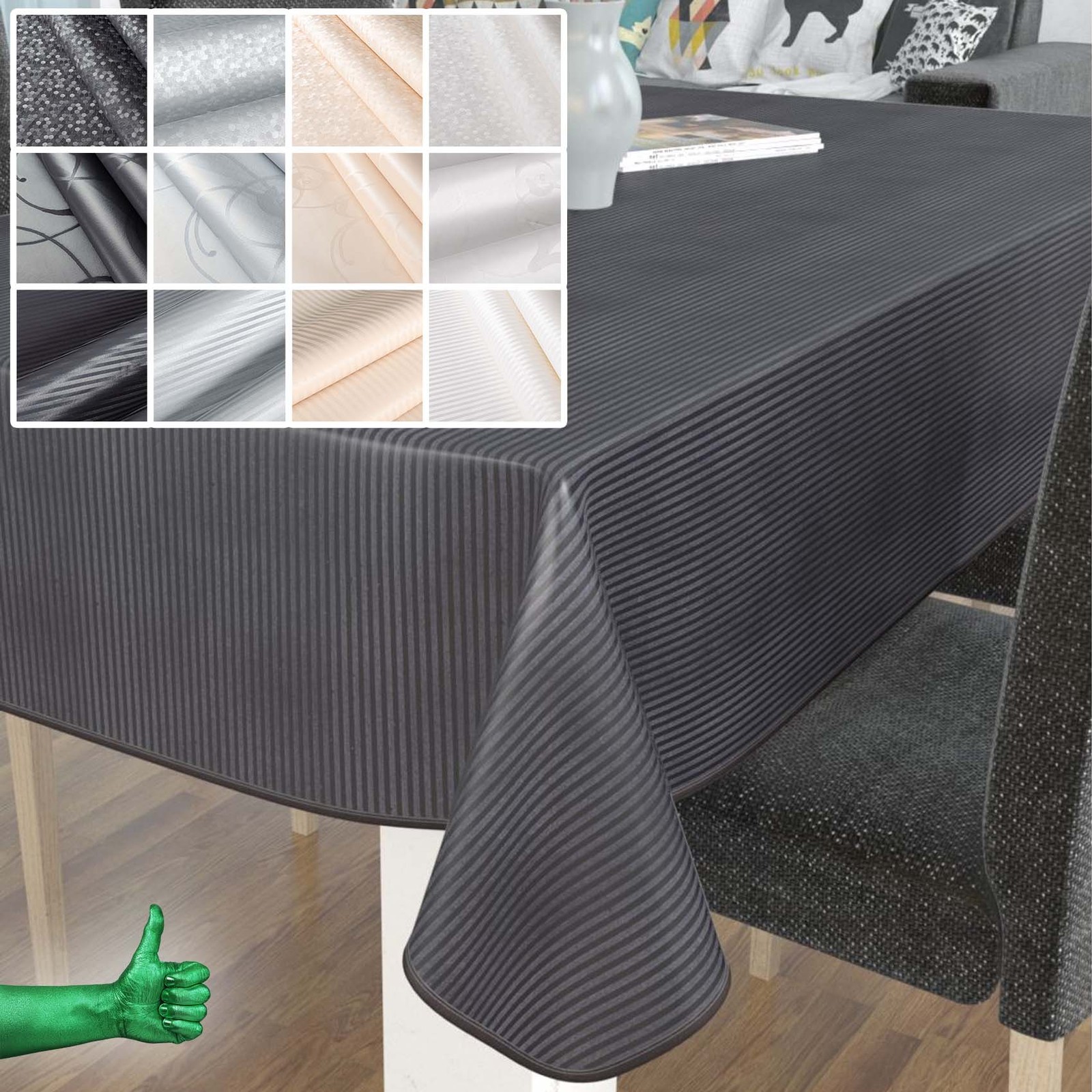 Premium Tischdecke Soft Wachstuch (SCHNITTKANTE)