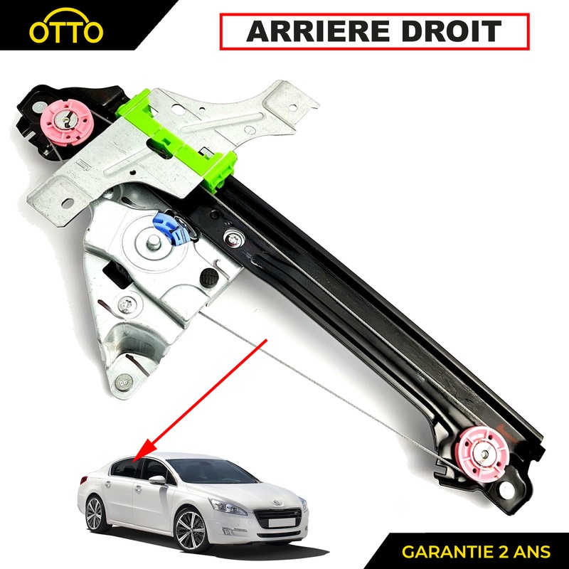 Leve Vitre Electrique Arriere Droit Pour Peugeot 508 = 9806087080 9224h9