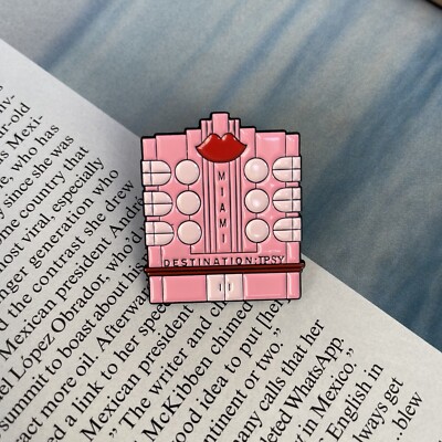 Limited Edition IPSY Pink Miami Art Deco Architecture Enamel Pin 