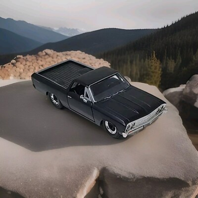Jada 34413 Fast & Furious 1967 Chevrolet El Camino Diecast Car Matte Black NEW
