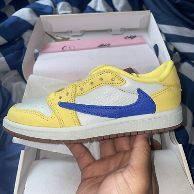 Travis Scott x Air Jordan 1 Retro OG SP Low Canary PS