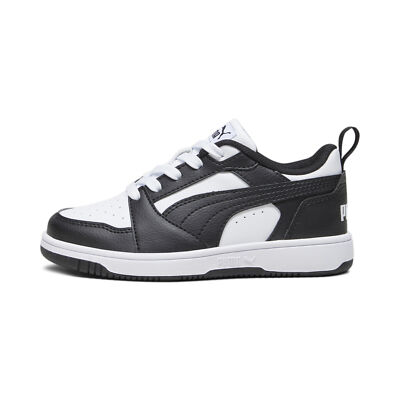 

Кроссовки PUMA Little Kids Rebound V6 Lo, White - white/black, Для детей