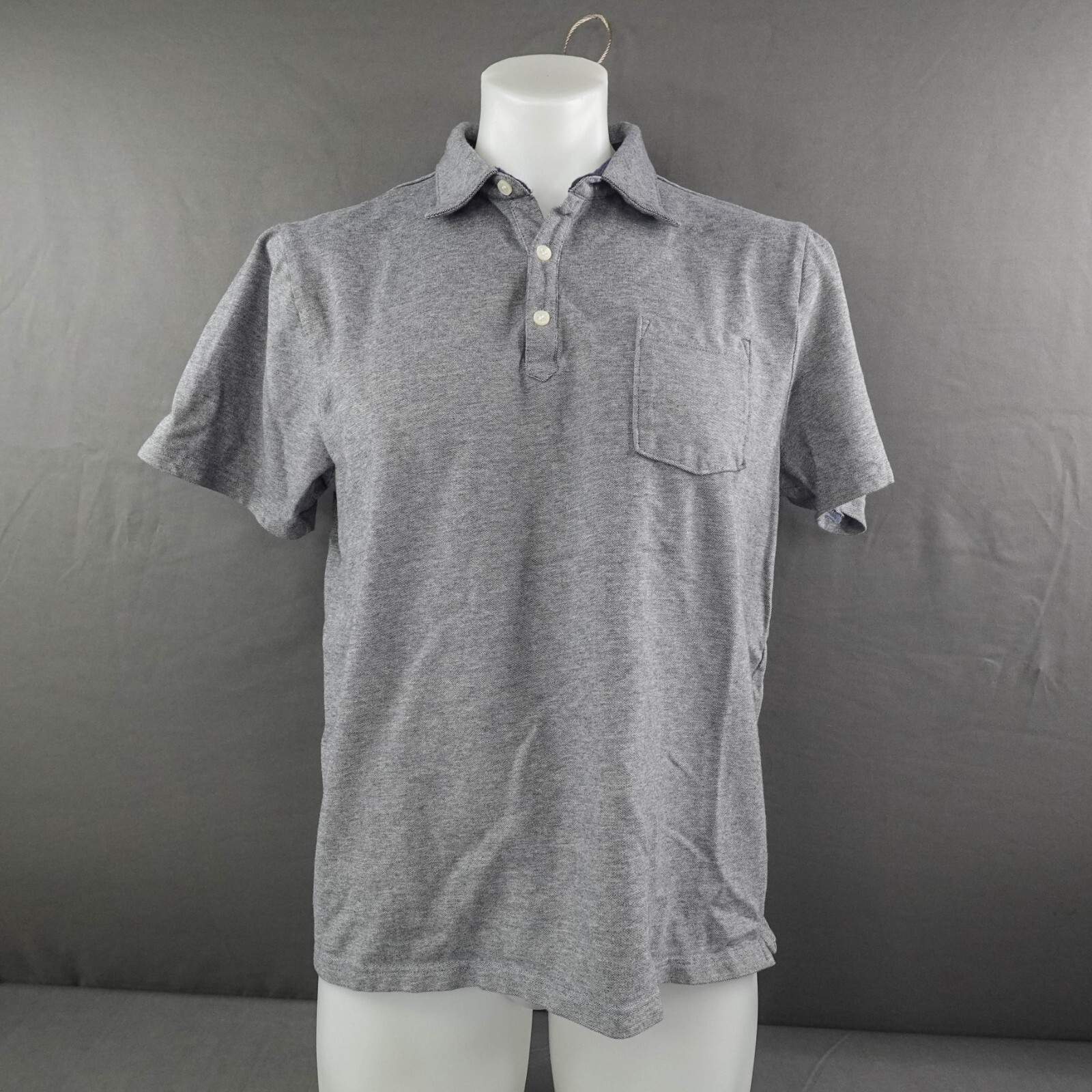 Buffalo David Bitton Mens Polo Shirt Large Blue Preppy